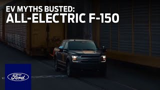 EV Myths Busted AllElectric F150 Prototype Tows 1M Pounds  Electric Vehicles  Ford [upl. by Aihtekal]