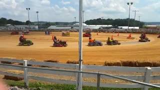 ARMA Lawn Mower Race Rockingham County Fair 2016 Twin Super Modified [upl. by Eimmat166]