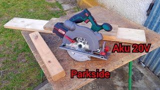 20V Parkside cordless saw [upl. by Etnemelc]