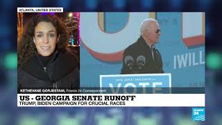 Biden Trump warn of high stakes of Georgia Senate runoffs [upl. by Tal]