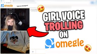 GIRL VOICE TROLLING THIRSTY GIRLS ON OMEGLE 🤤 [upl. by Esyli]