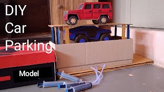 How to Make Cardboard Car Parking Model ll [upl. by Nuaj]