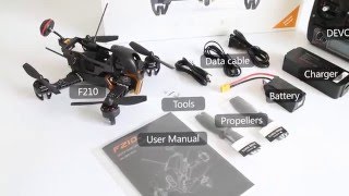 Walkera F210 Unbox Teaching Video [upl. by Khai614]