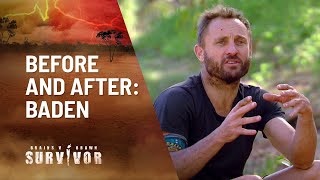 Before And After Survivor Baden  Australian Survivor 2021  Channel 10 [upl. by Worra]