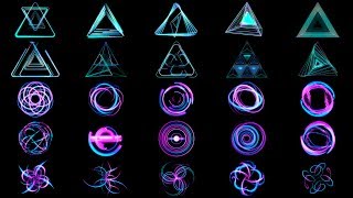 Shapeshifters HD VJ LoopsClipsVisuals for Resolume Serato Video VDMX MixEmergency CoGe etc [upl. by Ajtak]