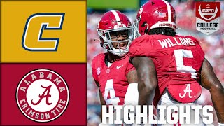 Chattanooga Mocs vs Alabama Crimson Tide  Full Game Highlights [upl. by Dowzall]