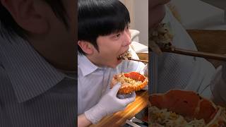 Giant King Crab Seafood Mukbang shorts [upl. by Osbert]