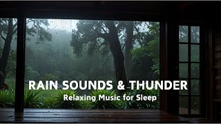 Rain On An Ancient Roof For Sleeping  Deep Sleep With Heavy Rain amp Thunder Sound At Night RELAX [upl. by Ziana]