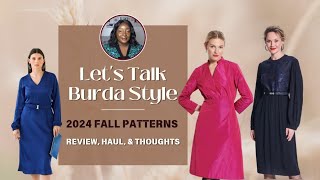 Lets Talk Burda Fall Pattern Release  Review Thoughts Haul [upl. by Anieral]