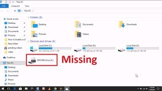 How to Fix DVD Drive Missing From File Explorer in Windows 7810 [upl. by Asserac]