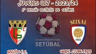 Galitos FC  0 vs 2  Seixal Clube 1925  U17  1ª Divi Dist Setúbal  15102023  2324  G2007 [upl. by Andras]