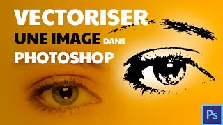 Comment vectoriser une image dans Photoshop Adobe Photoshop Tutoriel [upl. by Eidnac]