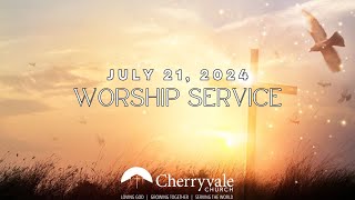 July 21 2024 Sunday Worship Service at Cherryvale UMC Staunton VA [upl. by Clayborn524]