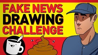 Artists Draw Fake News Headlines [upl. by Oinesra]