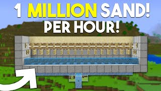 Best Sand Farm in Minecraft Bedrock 121 MCPEXboxPS4Nintendo Switch [upl. by Notyrb679]