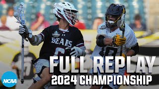 Adelphi vs LenoirRhyne 2024 DII mens lacrosse championship  FULL GAME [upl. by Assele]