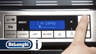 How to customise the quotmy coffeequot quantity on your DeLonghi Eletta Cappuccino ECAM 45760 [upl. by Galligan966]