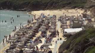 Άνδρος Η παραλία Ψιλή ΆμμοςΧρυσή Άμμος Andros Island Greece Gold Beach [upl. by Reh]