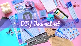 Part8 DIY JOURNAL SET How to Make BTS Journal Set at Home DIY Journal kit  Journal Stationary [upl. by Aiak]