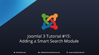 Joomla 3 Tutorial 15 Adding a Smart Search Module [upl. by Etnuahs798]