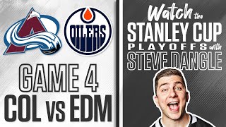 Watch Colorado Avalanche vs Edmonton Oilers Game 4 LIVE w Steve Dangle [upl. by Ohs]