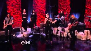 Miley Cyrus  Performs Wrecking Ball On The Ellen Show Live [upl. by Heinrik772]