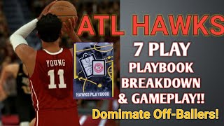 NBA 2K19 Money Plays Playbook Breakdown and Gameplay ATL HAWKS  Dominate off ballers [upl. by Airelav328]