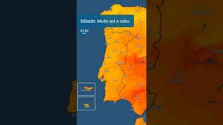 Meteorologia Portugal Tempo sábado short [upl. by Walford]