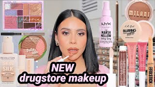 I tried all the NEW DRUGSTORE Makeup 😍 full face first impressions [upl. by Aisena]