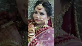 Bridal makeup in my salon latest bridal lehenga latest bridal jwellery [upl. by Nya]