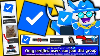 ANYONE CAN GET VERIFIED NOW Players are going crazy lol ROBLOX [upl. by Shanleigh523]