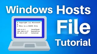 How to Edit the Hosts File on Windows 10 [upl. by Ahsenyt]