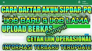 CARA DAFTAR TPQ ONLINE  PENGAJUAN TPQ BARU amp LAMA  UPLOAD BERKAS HINGGA CETAK IJIN OPERASIONAL [upl. by Dorin668]