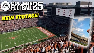 New INGAME College Football 25 Footage and More [upl. by Nylevol326]