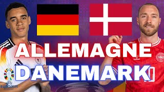 🔴🇩🇪🇩🇰ALLEMAGNE  DANEMARK  LE SECOND 18 EME DE FINALE   EURO 2024 LIVE TALK [upl. by Tiphani]