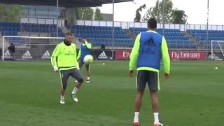 Benzema and Varane showcase their skills [upl. by Heilner]