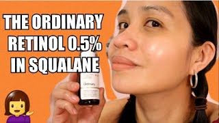 I USED THE ORDINARY RETINOL 05 IN SQUALANE HOW TO APPLY A RETINOL [upl. by Etteniuqna]