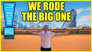 Riding The UK’s TALLEST Rollercoaster At Blackpool Pleasure Beach [upl. by Bearnard]