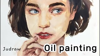 Oil Painting 스케치없이 유화로 그리는 인물화 Portrait Painting [upl. by Pembrook]