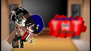 Accelerate AU react to TNTduo  fanfic au  cQuackbur [upl. by Eiraminot]