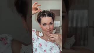 hairtutorial kurzhaarfrisur pixiehaircut salirasa cabelocurto [upl. by Arvie]