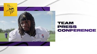 Minnesota Vikings Team Press Conferences  Training Camp August 6 [upl. by Suoicserp]