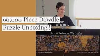 60000 Piece Jigsaw Puzzle Unboxing the Worlds Newest Largest Jigsaw Puzzle by Dowdle [upl. by Farron]