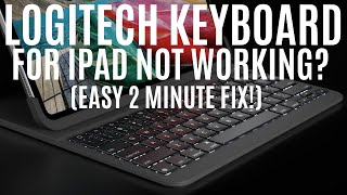 Logitech Keyboard For ipad Not WorkingNot Lighting Up FIX IT HERE [upl. by Rana]