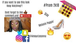 How i do clients makeup Prom makeup Tutorial Amour Leeanna [upl. by Aisatnaf873]