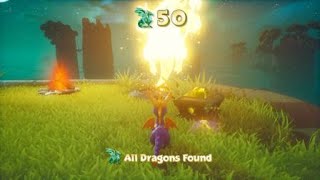 Spyro Reignited Trilogy Tree Tops How to catch Green Thief and get to Secret Dragon [upl. by Dyane]