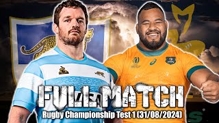 Los Pumas v Wallabies 🏉 Partido Completo 31082024  Rugby Championship 2024 [upl. by Adnael]