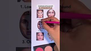 Learn Contour according to Face Shape😊  Contour Tutorial for beginners shorts contour ytshorts [upl. by Gilbertson]