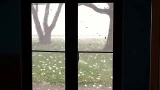 Hail Storm Wylie Texas April 11 2016  Waterbrook [upl. by Caprice]