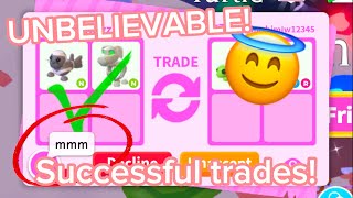 😇OMG😇You Won’t BELIEVE THIS TRADE Successful Trades Adopt me Trading 2024😇 [upl. by Kwabena]